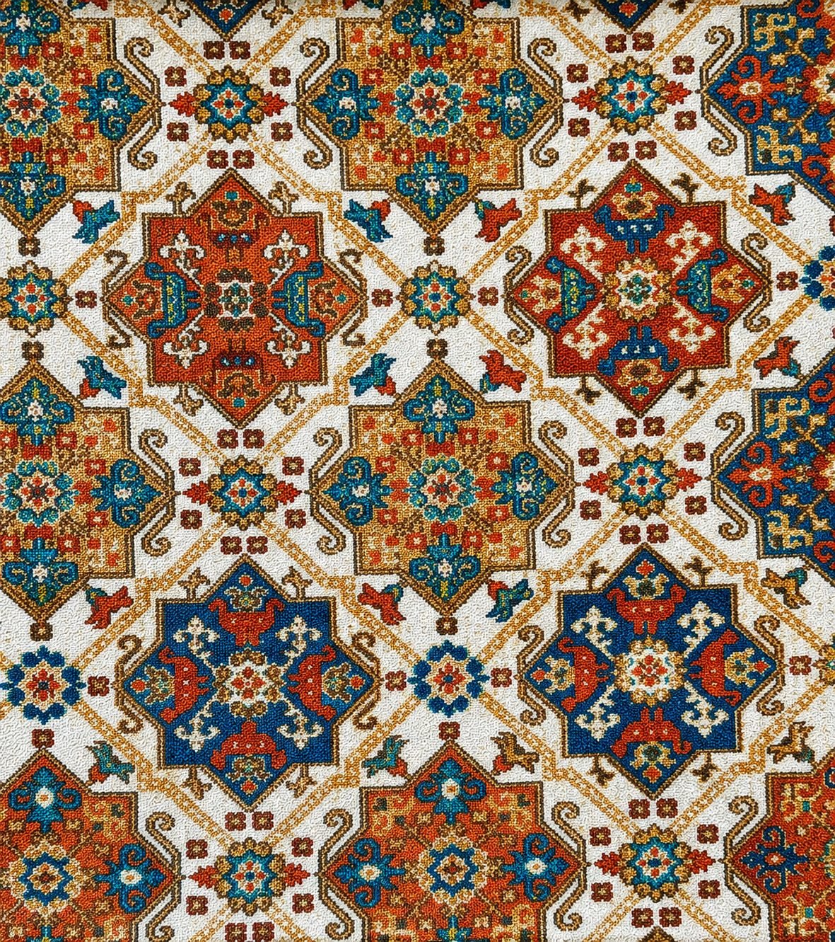 Persian Geometric Pattern Print - 817