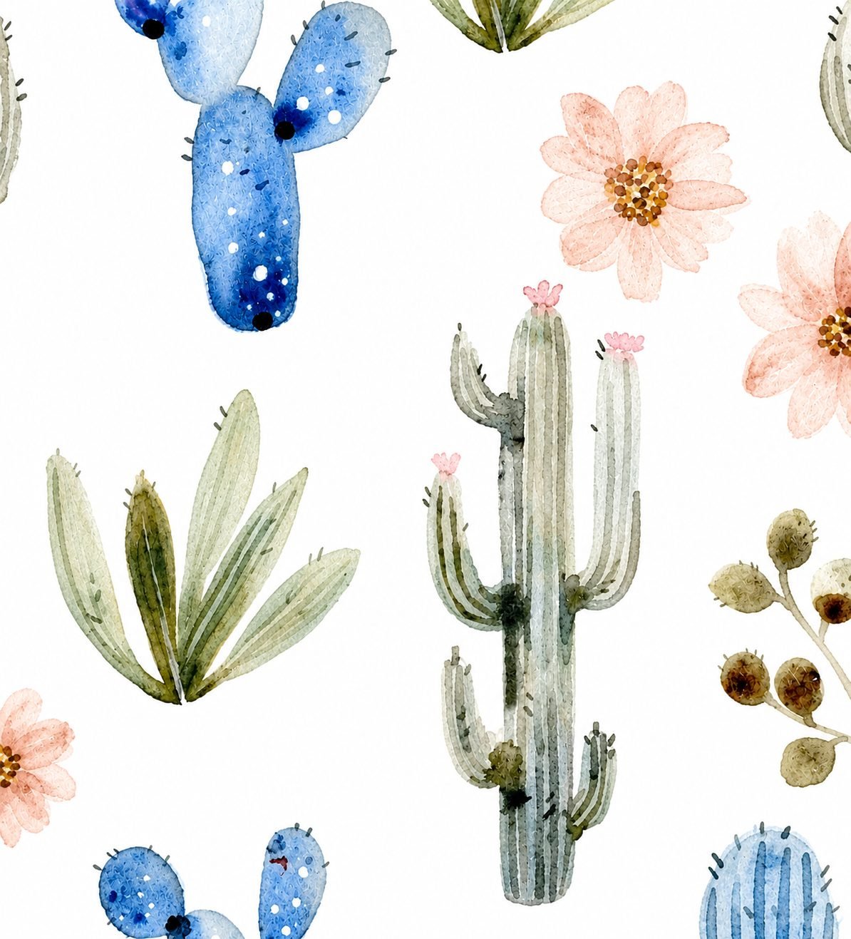 Desert Bloom Cactus Print - 827